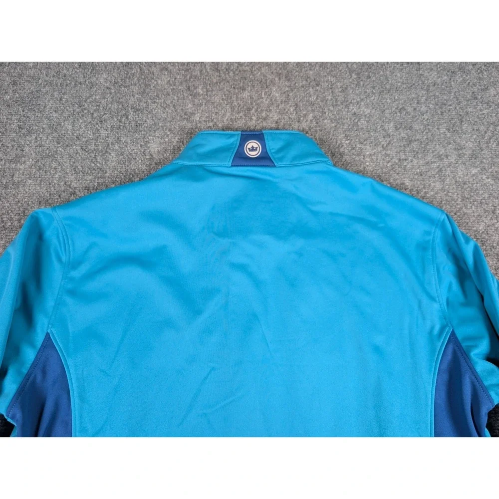 Peter Millar Gale Force Performance‎ Golf Jacket Mens M Blue Fleece Lined Golf